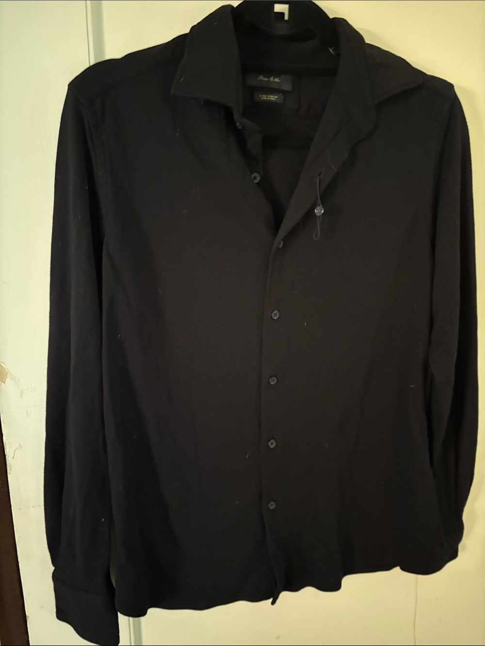 Men's Black Lightweight Shirt  - Paul Smith Style
